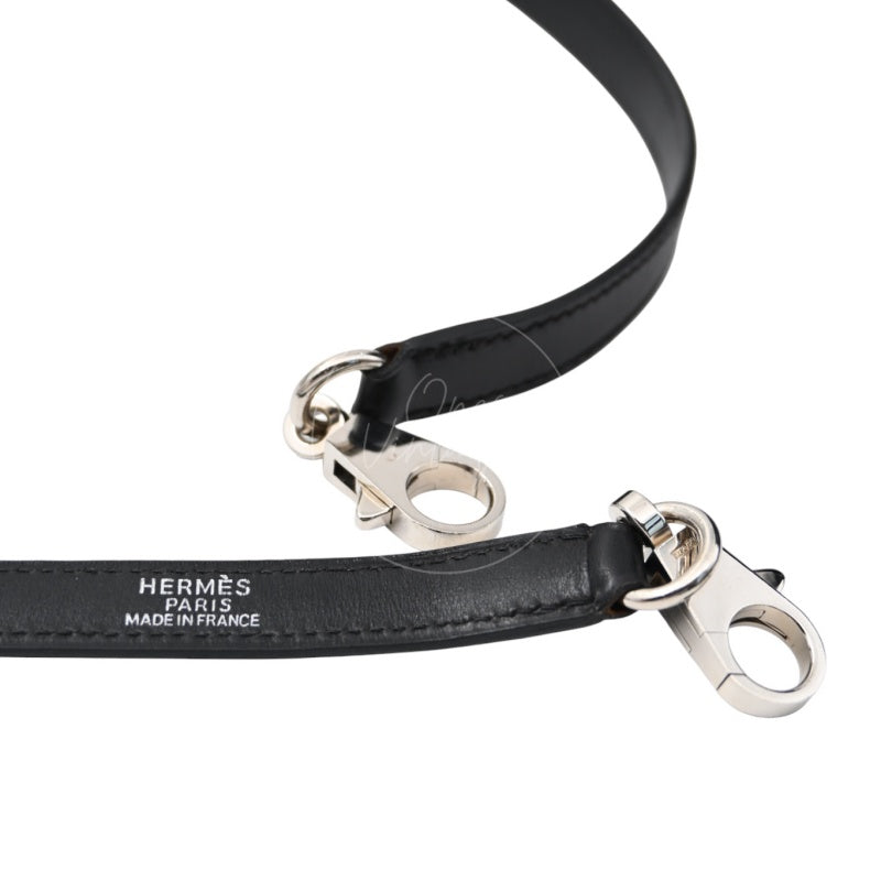 Hermes Kelly 28 Stamp PHW Noir Square B