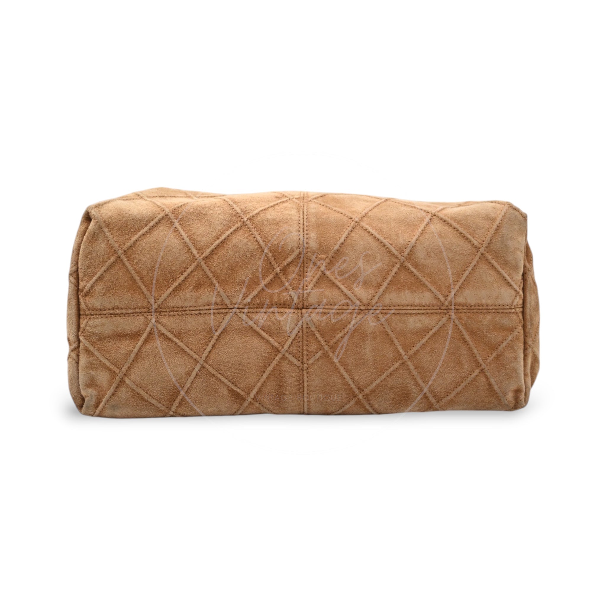 Chanel Suede Hobo Bag GHW Brown Series 6
