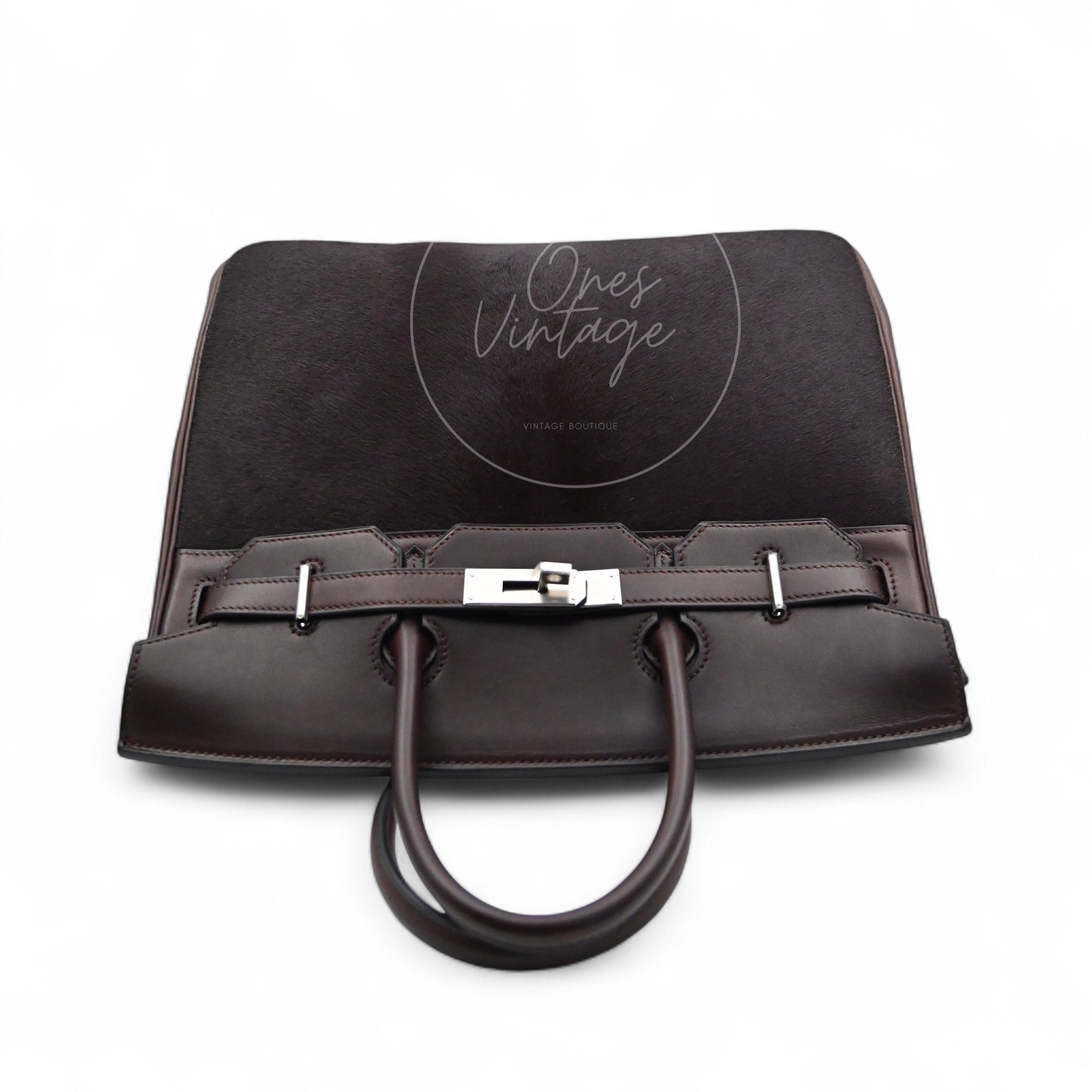 Hermes Birkin HAC 32 Swift Ponyhair Troika PHW Ebene Square K