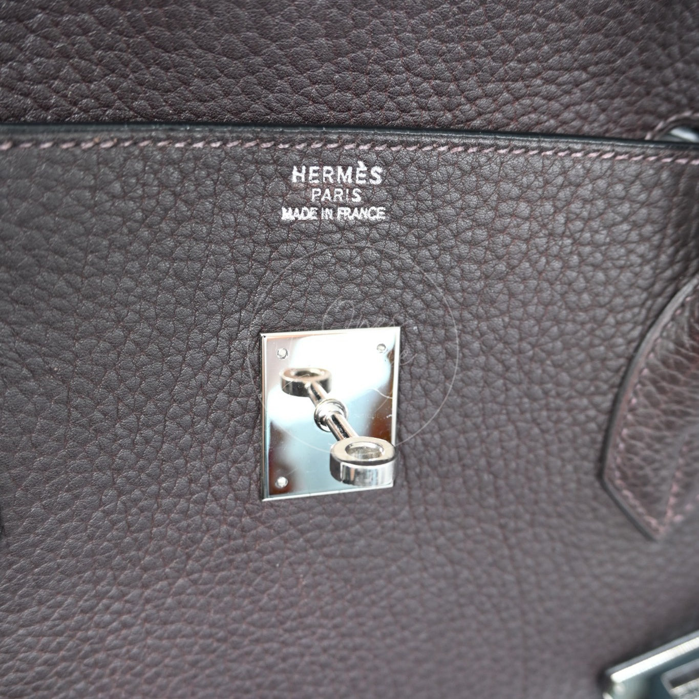 Hermes Birkin 45 Long PHW Chocolate Square D