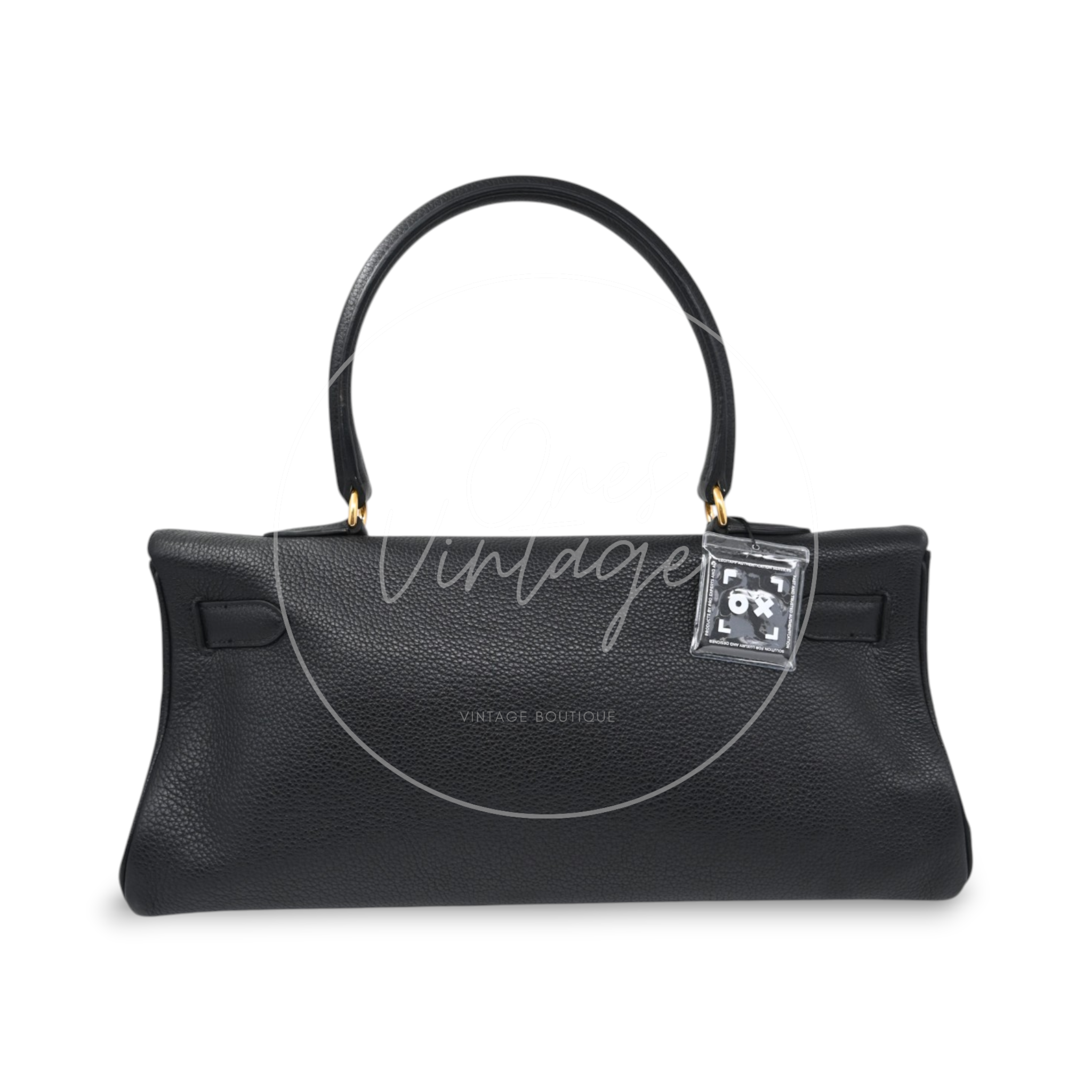 Hermes Kelly Shoulder GHW Black Square M