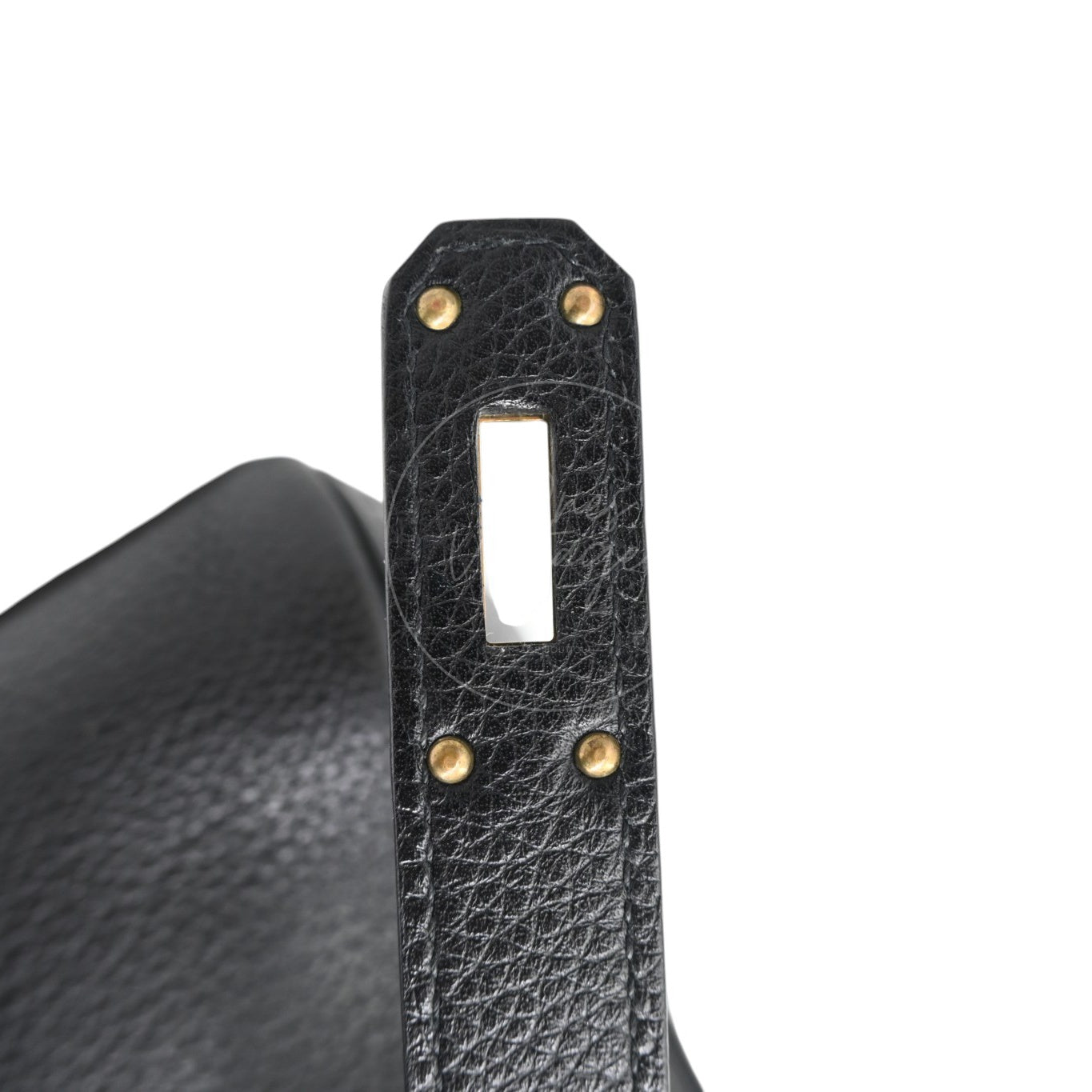 Hermes Kelly Shoulder GHW Black Square M