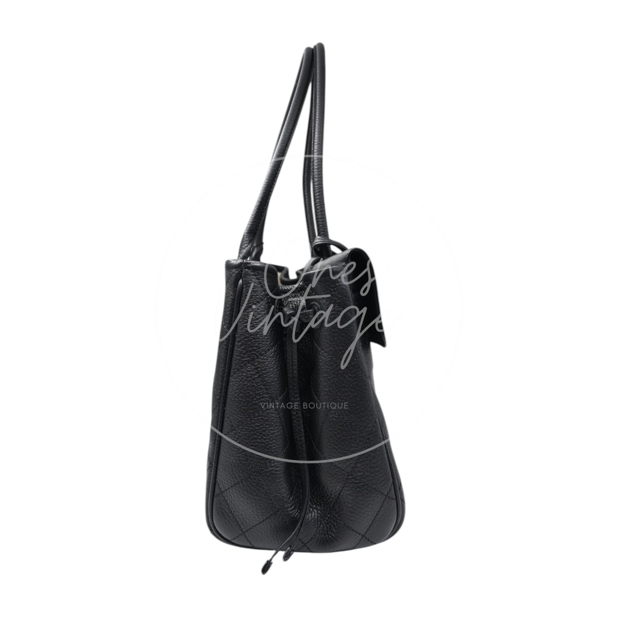Chanel Shoulder Bag Medium GHW Black Series K5