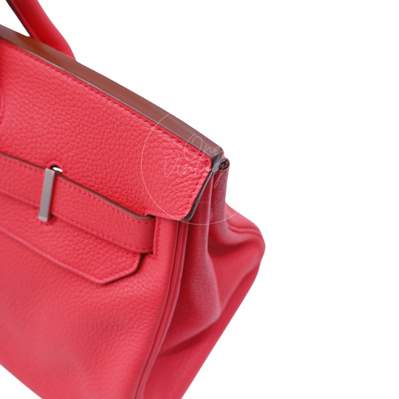 Hermes Shoulder Birkin PHW Red Square N