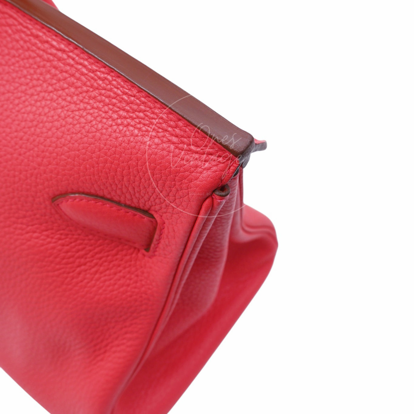 Hermes Shoulder Birkin PHW Red Square N