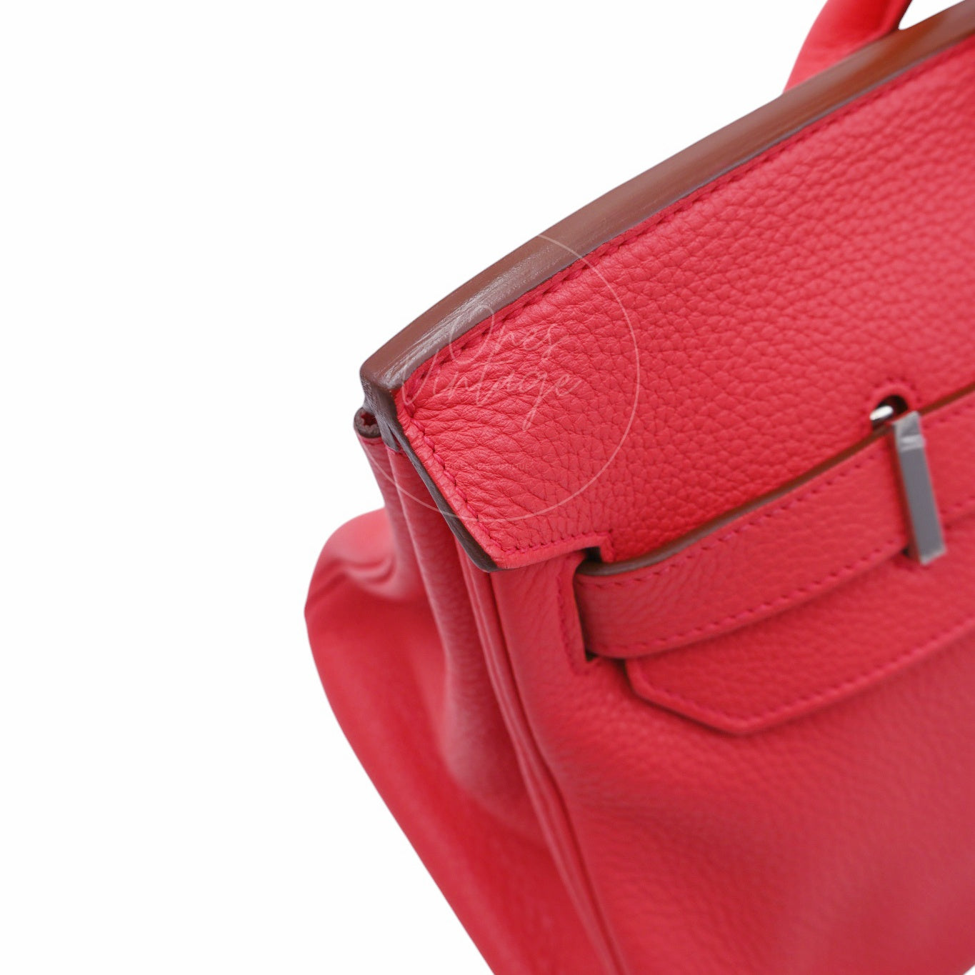 Hermes Shoulder Birkin PHW Red Square N