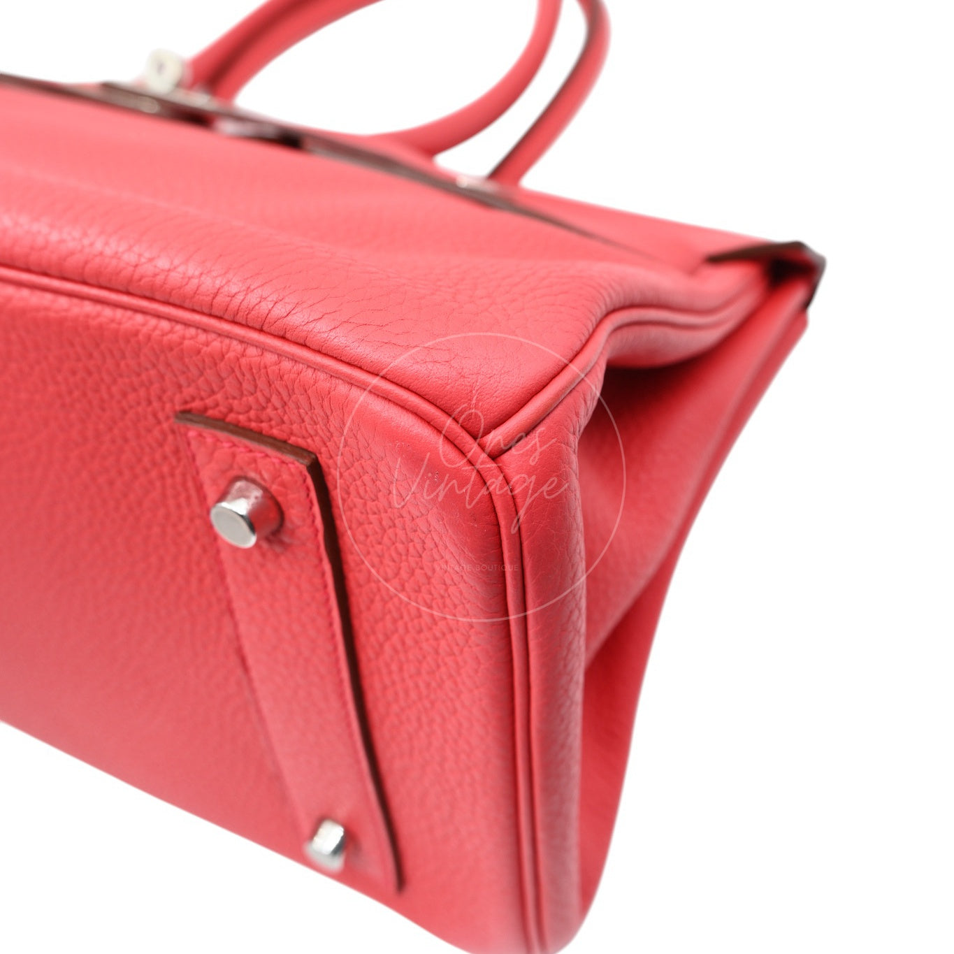 Hermes Shoulder Birkin PHW Red Square N