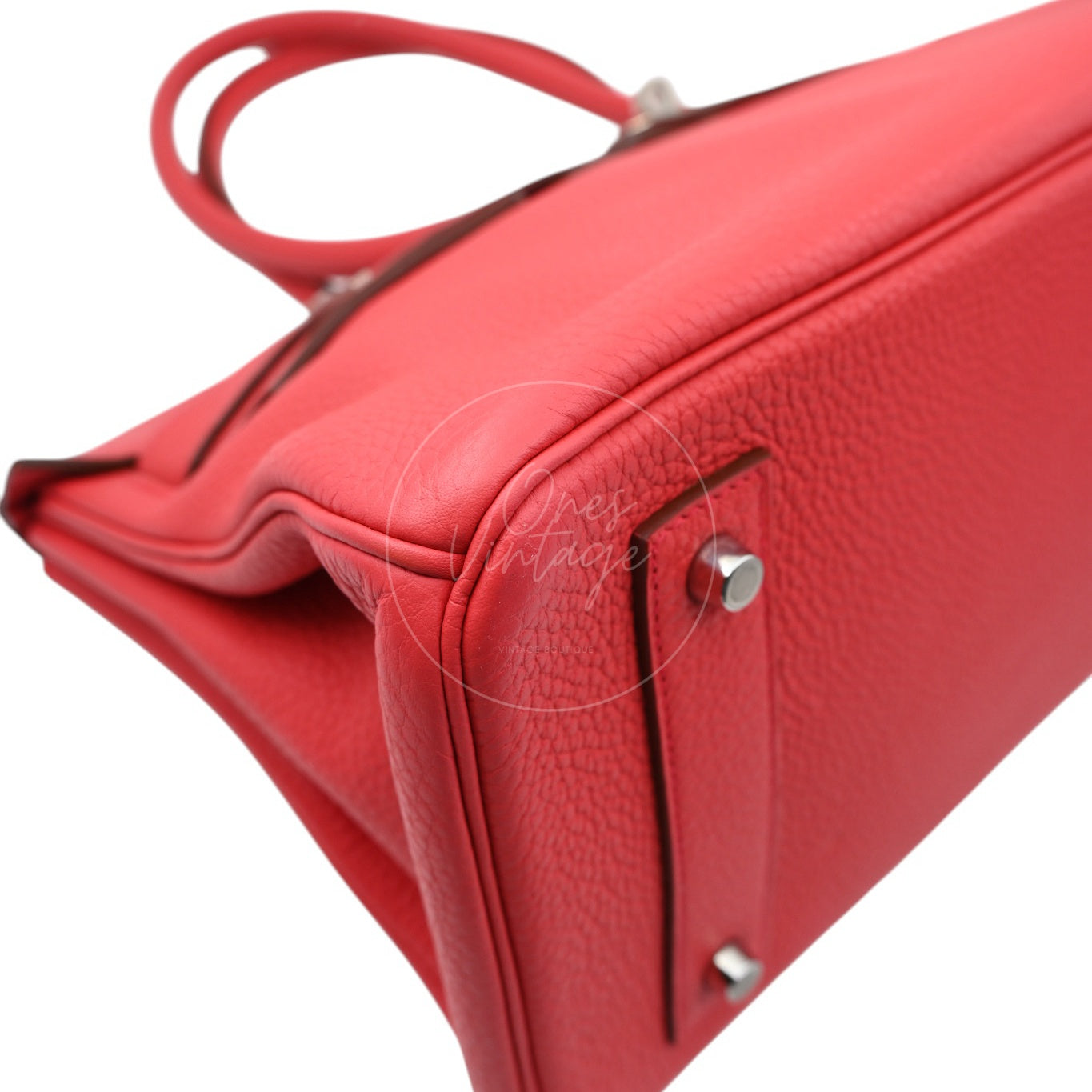 Hermes Shoulder Birkin PHW Red Square N