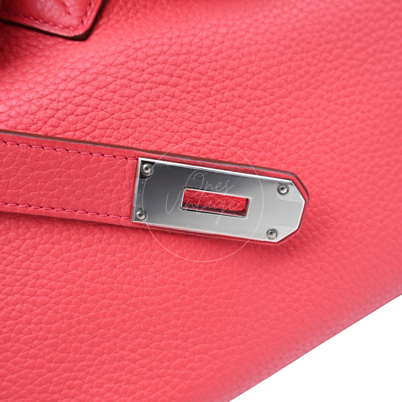 Hermes Shoulder Birkin PHW Red Square N