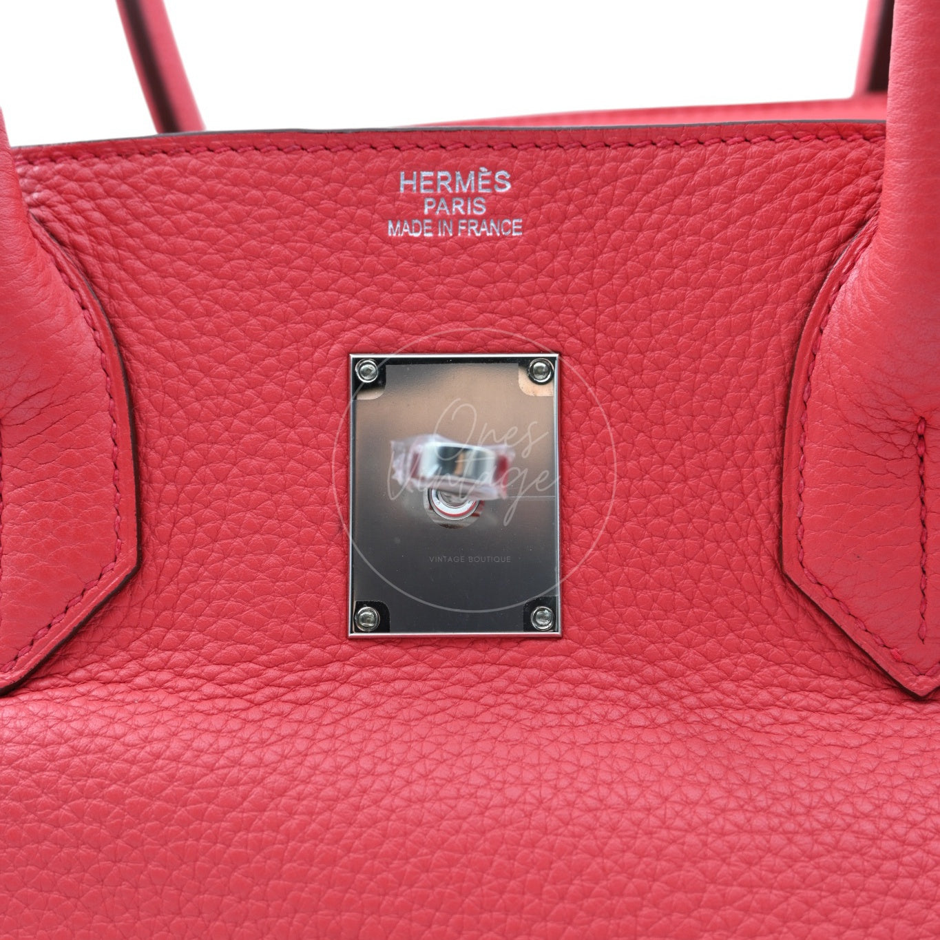 Hermes Shoulder Birkin PHW Red Square N