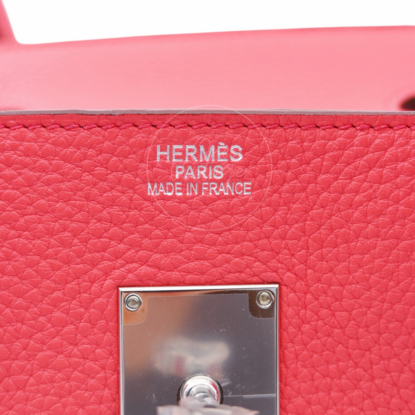 Hermes Shoulder Birkin PHW Red Square N