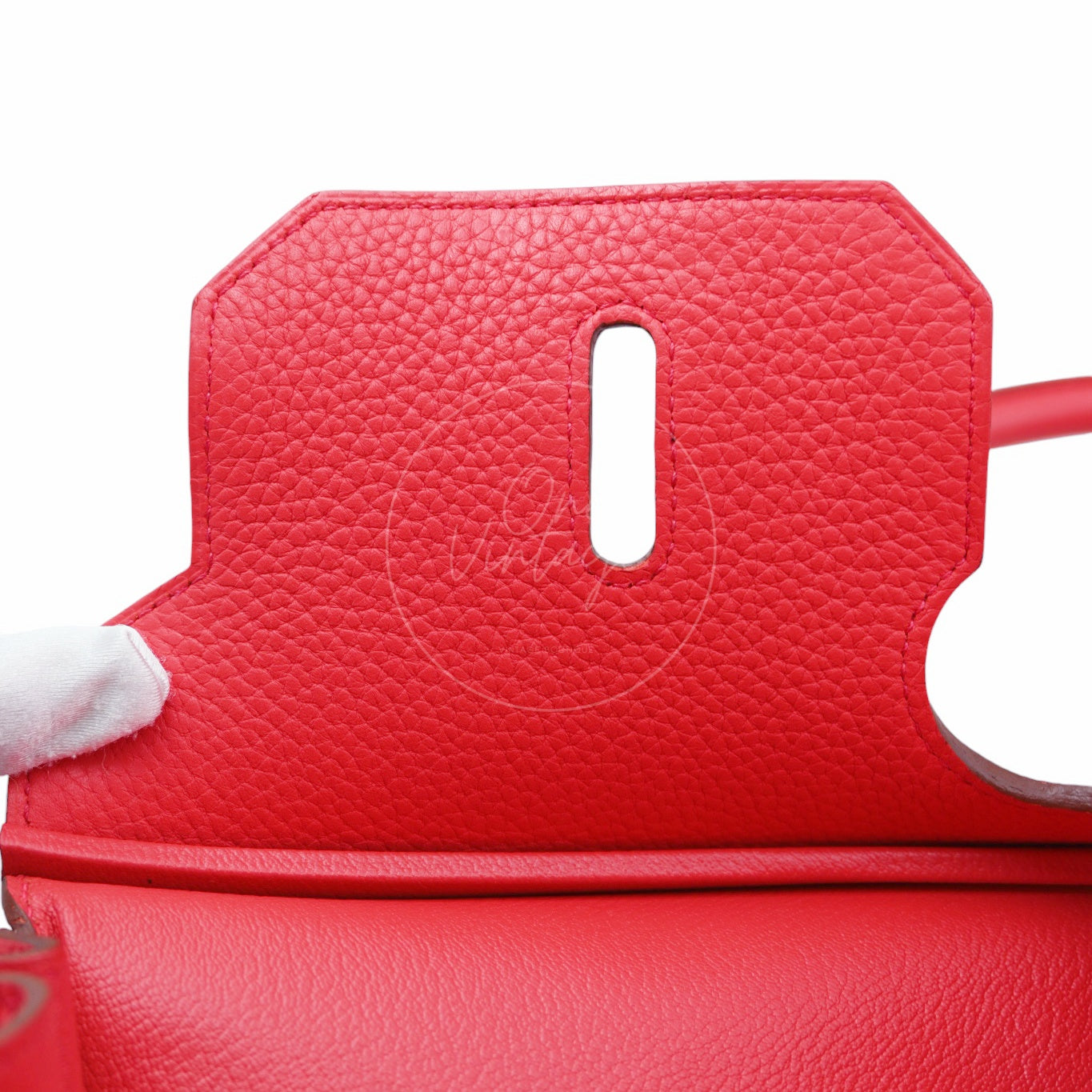 Hermes Shoulder Birkin PHW Red Square N