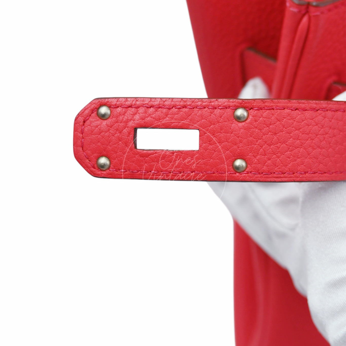 Hermes Shoulder Birkin PHW Red Square N