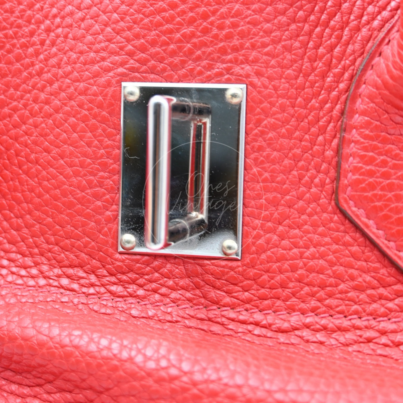 Hermes Shoulder Birkin PHW Red Square I
