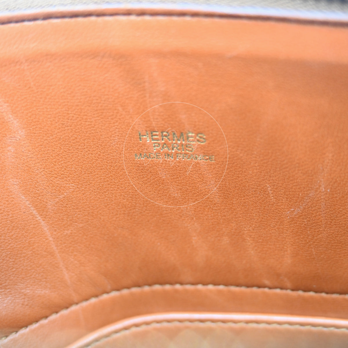 Hermès Bolide 27 in brown suede and leather with gold-tone hardware, Stamp J, Hermès Paris stamp inside the lining