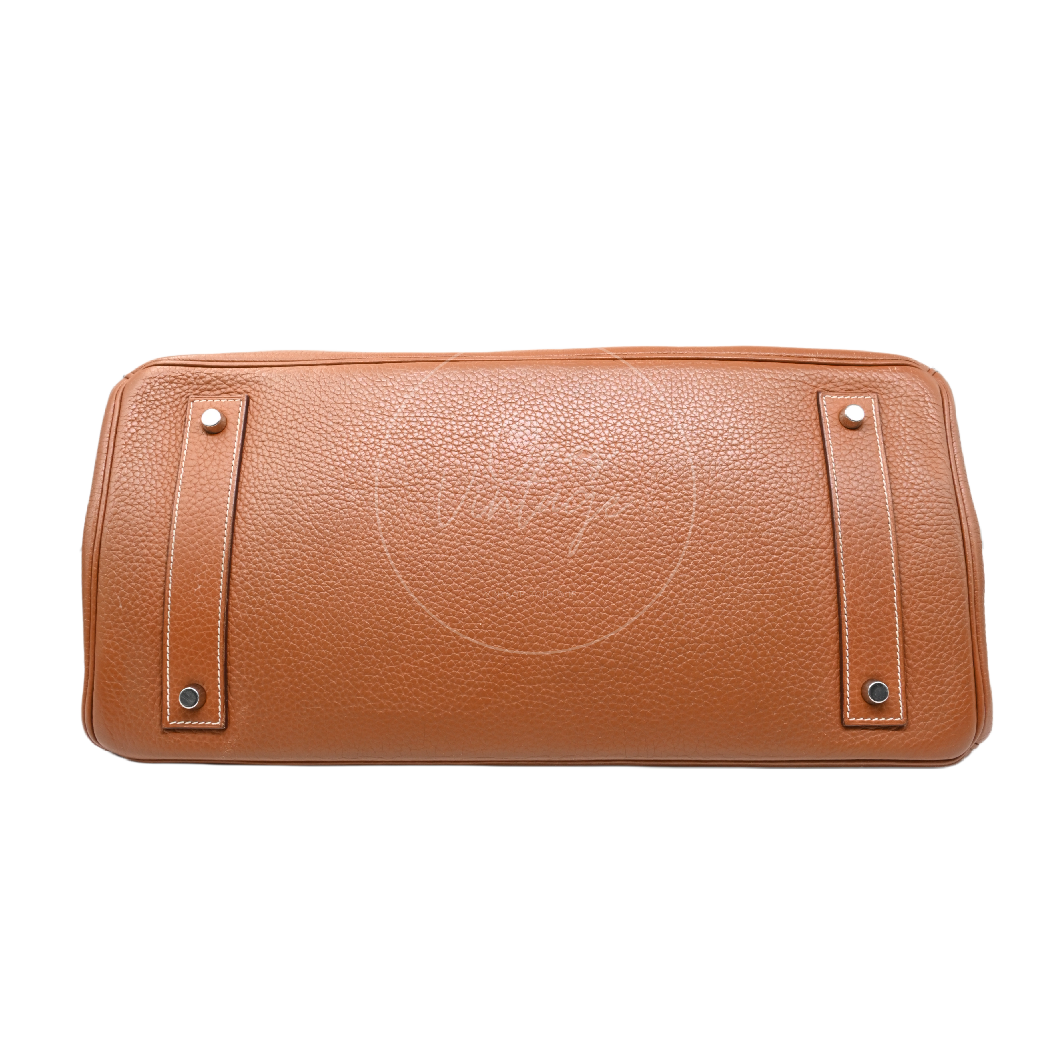 Hermes Clemence Shoulder Birkin 42 JPG PHW Brown Square I