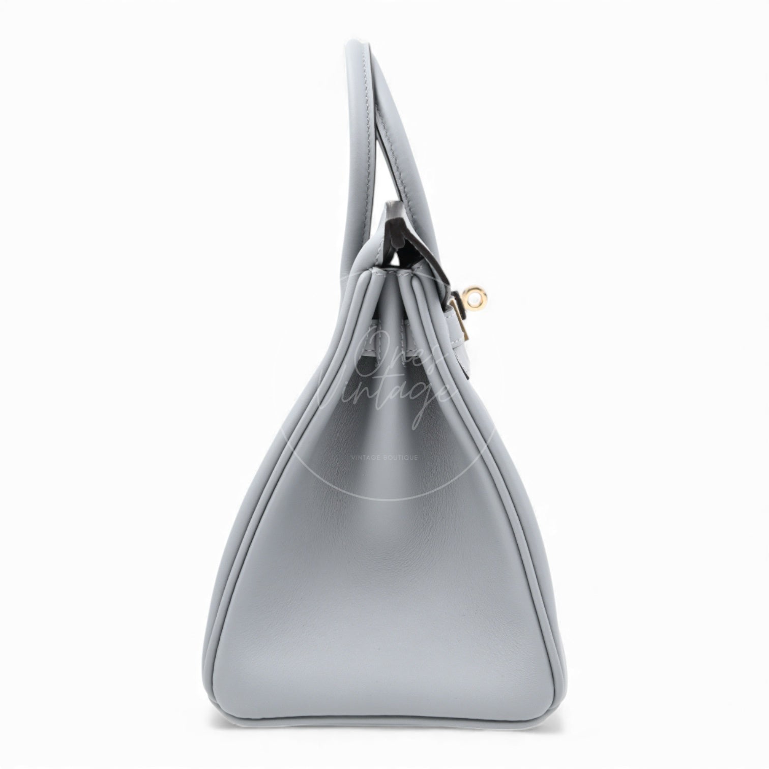 Hermes Birkin 25 Swift GHW Gris Pantin Stamp W