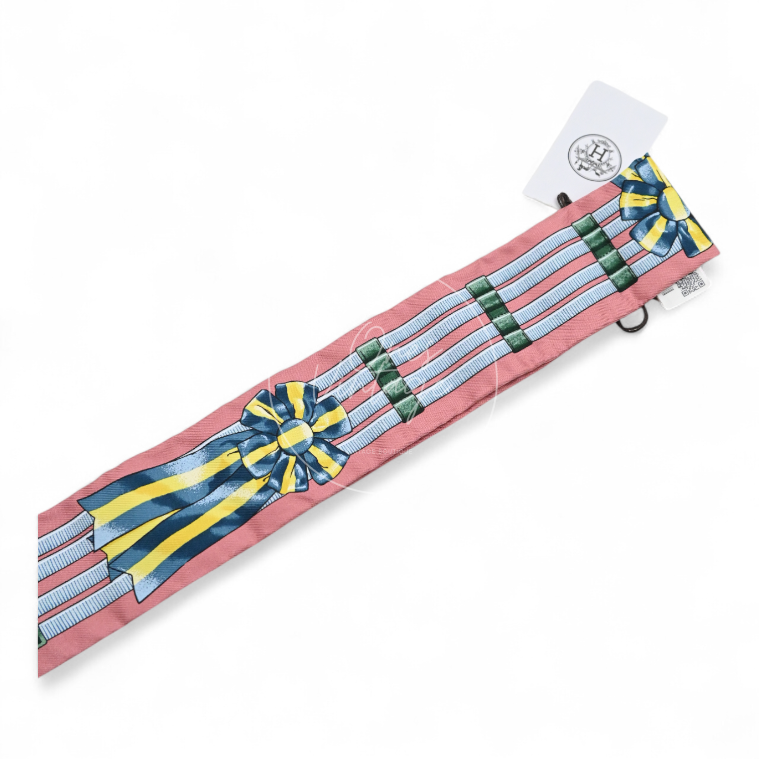 Hermes Jumping Vieux Rose Petrole Twilly
