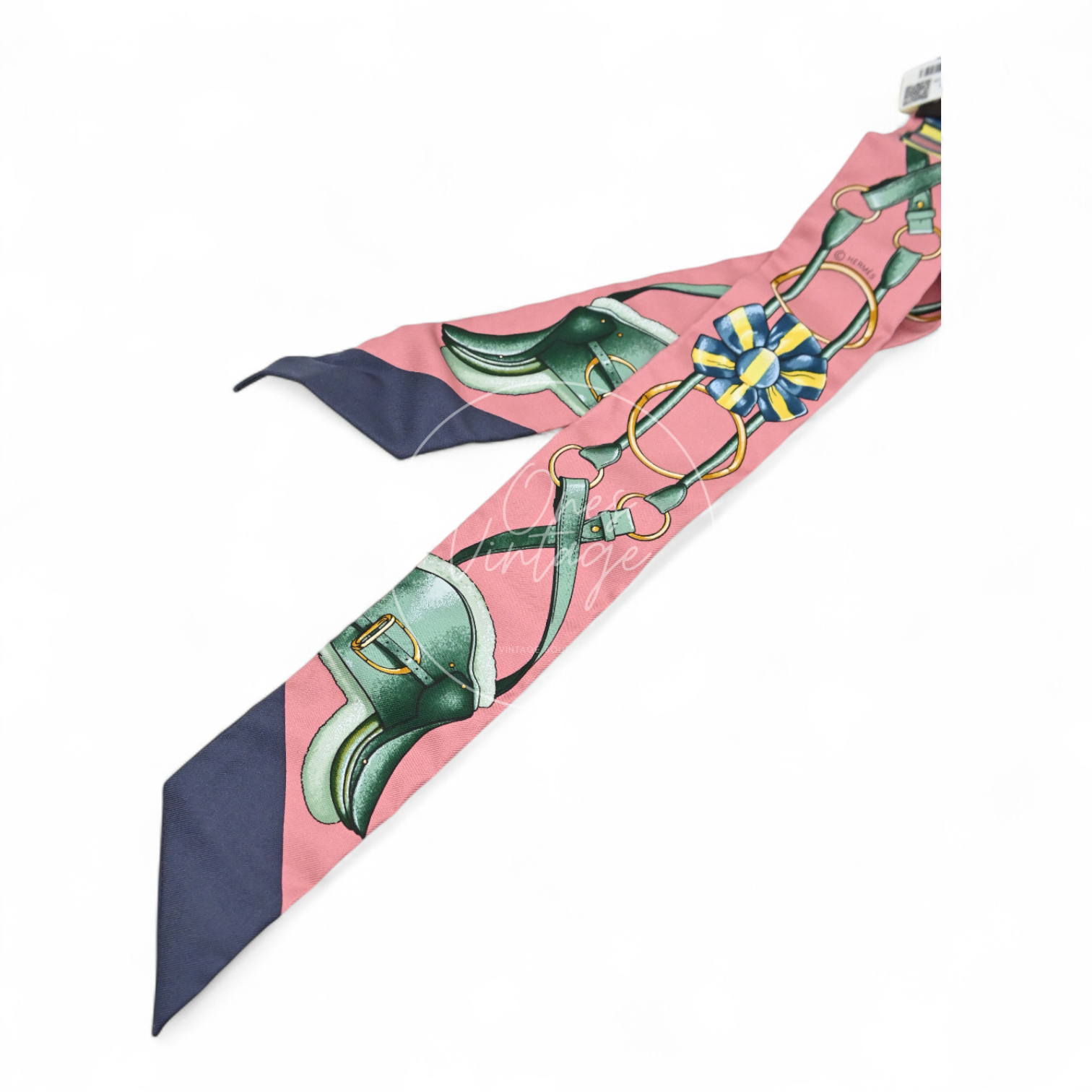 Hermes Jumping Vieux Rose Petrole Twilly