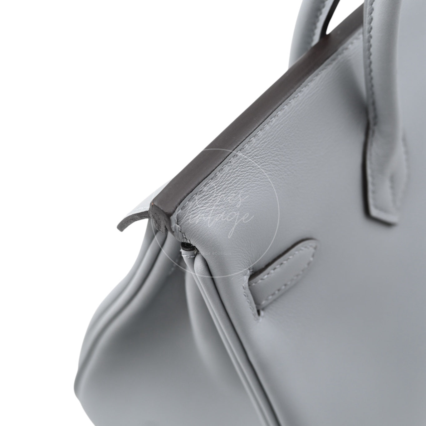 Hermes Birkin 25 Swift GHW Gris Pantin Stamp W