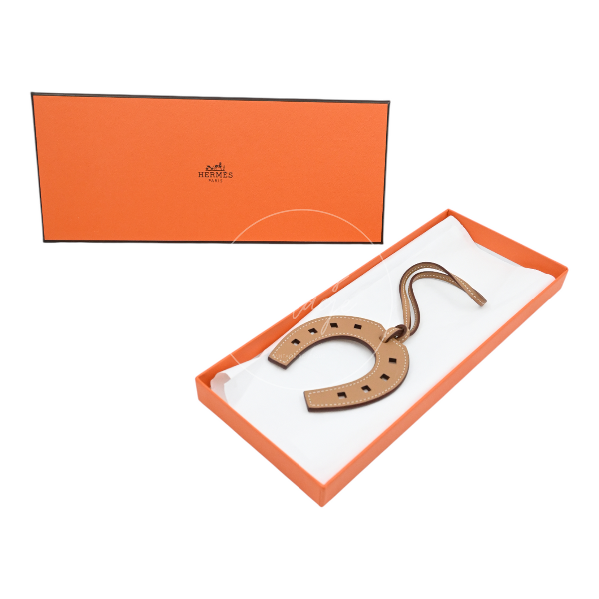 Hermes Leather Horseshoe Bag Charm