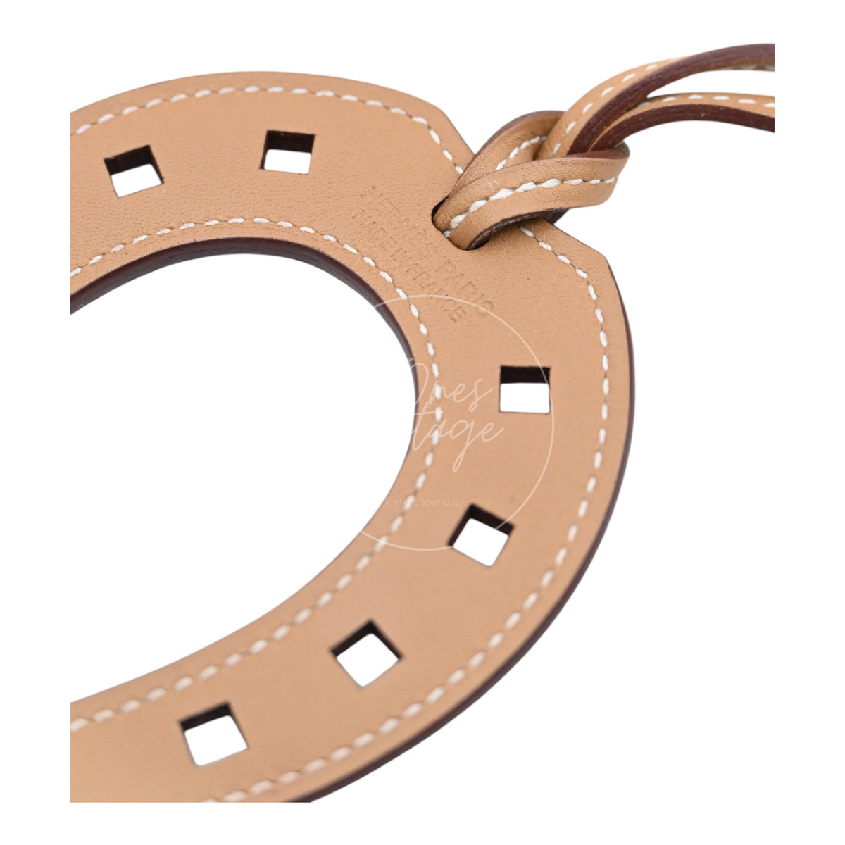 Hermes Leather Horseshoe Bag Charm