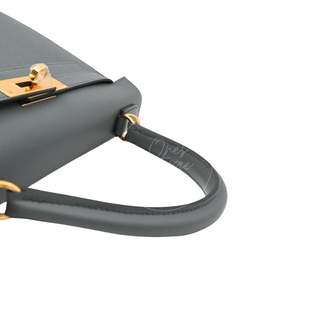 Hermes Kelly Sellier Epsom 28 GHW Vert Amande Stamp K