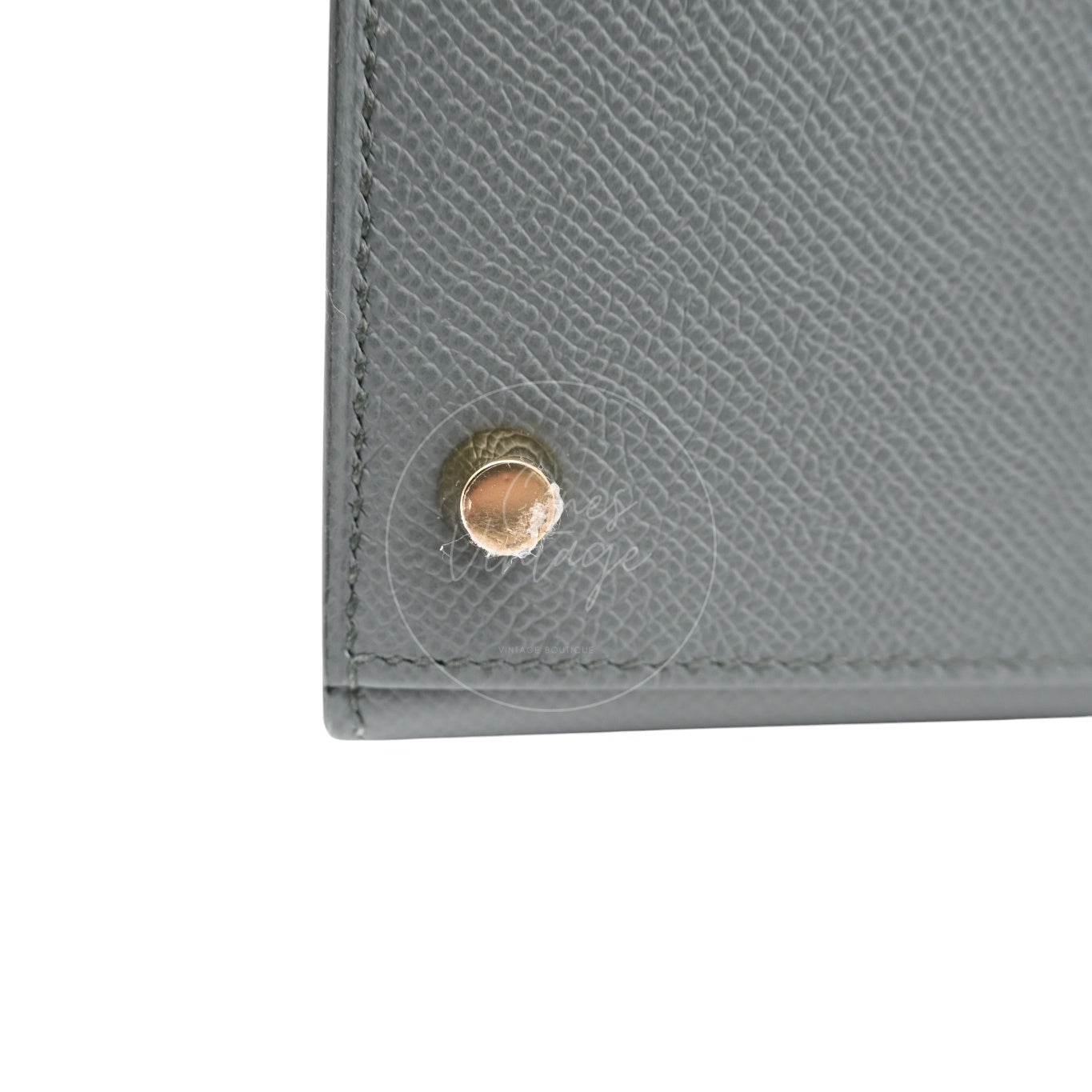 Hermes Kelly Sellier Epsom 28 GHW Vert Amande Stamp K