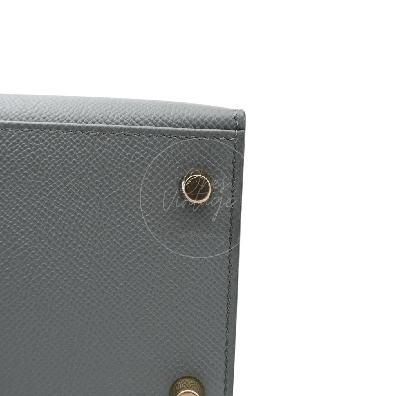 Hermes Kelly Sellier Epsom 28 GHW Vert Amande Stamp K
