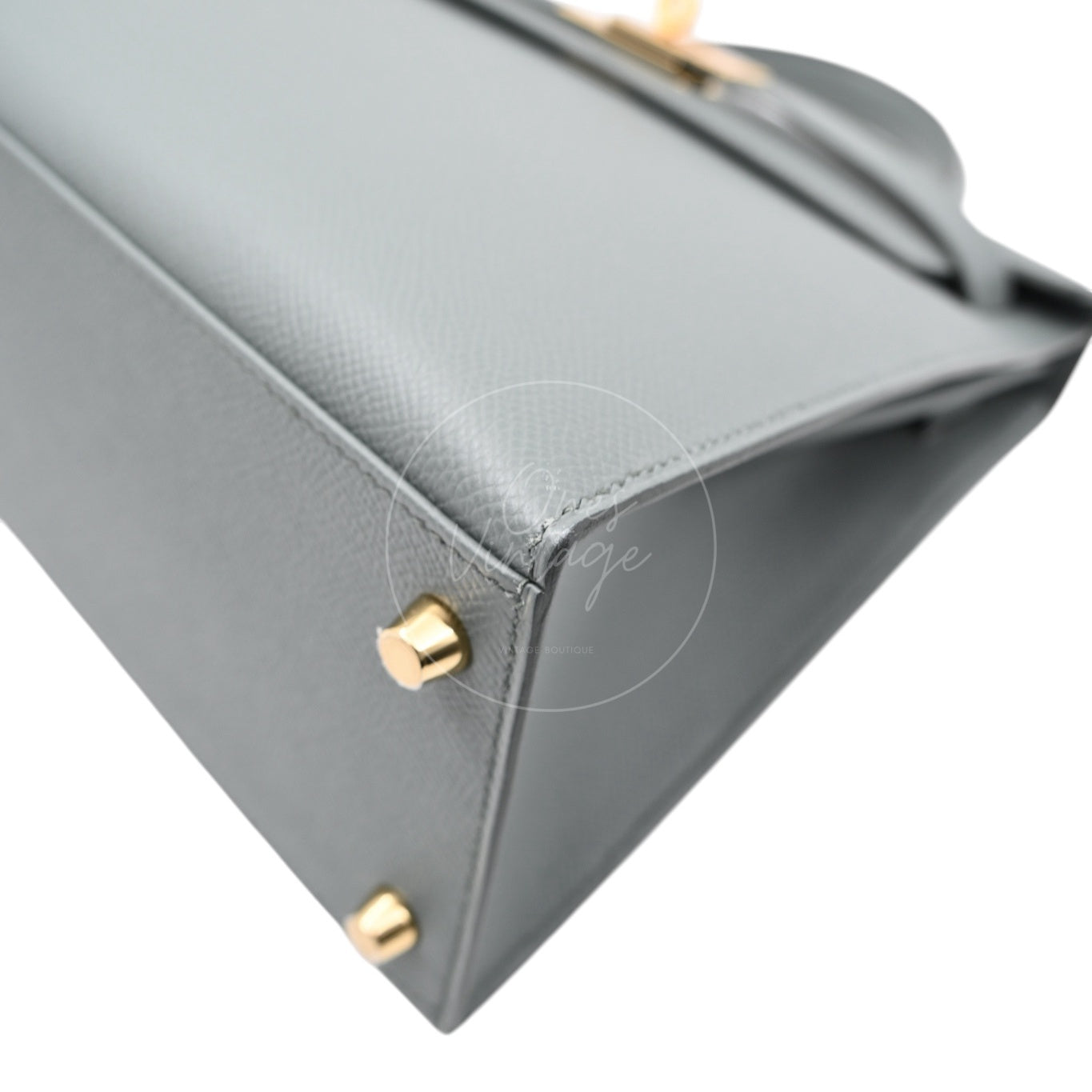 Hermes Kelly Sellier Epsom 28 GHW Vert Amande Stamp K