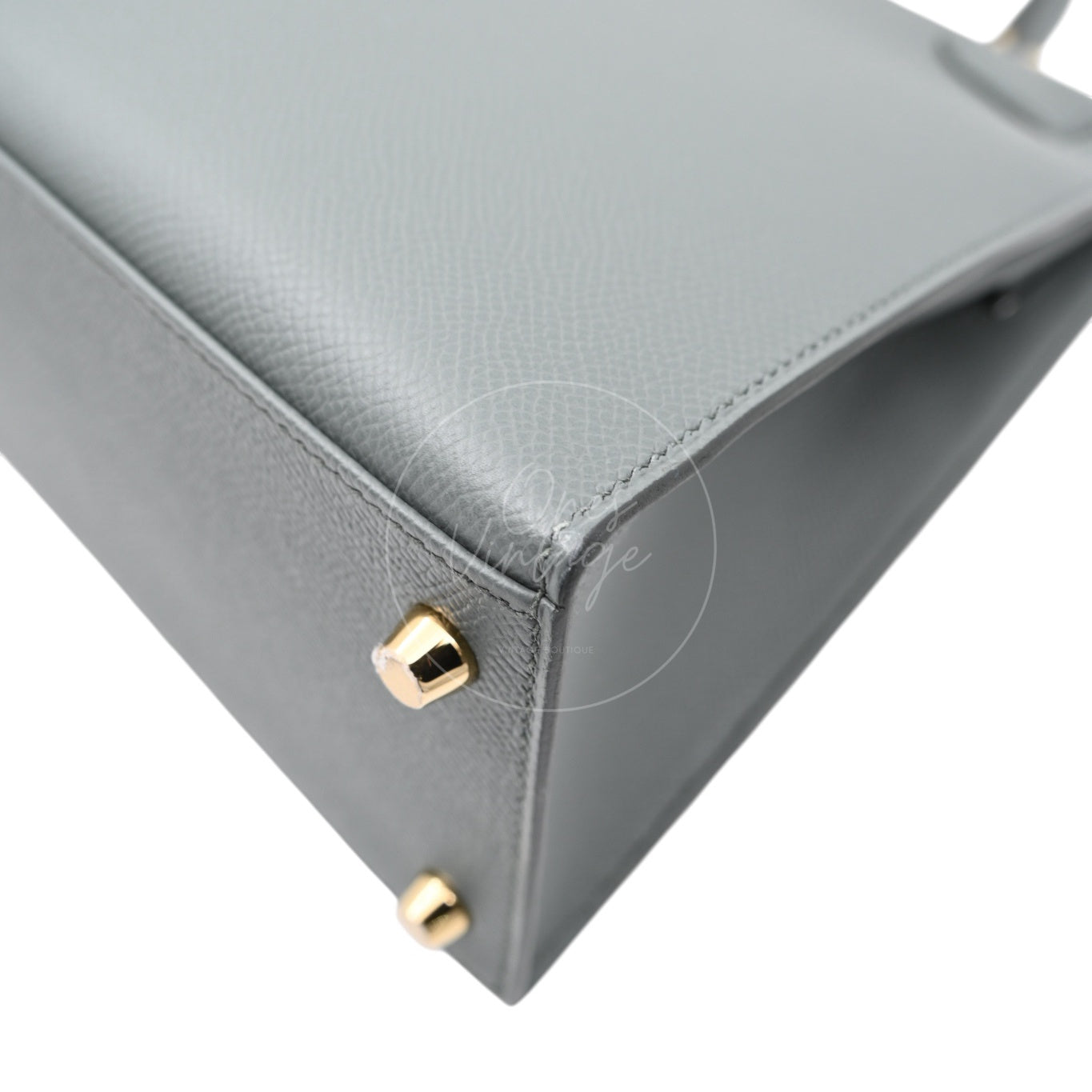 Hermes Kelly Sellier Epsom 28 GHW Vert Amande Stamp K