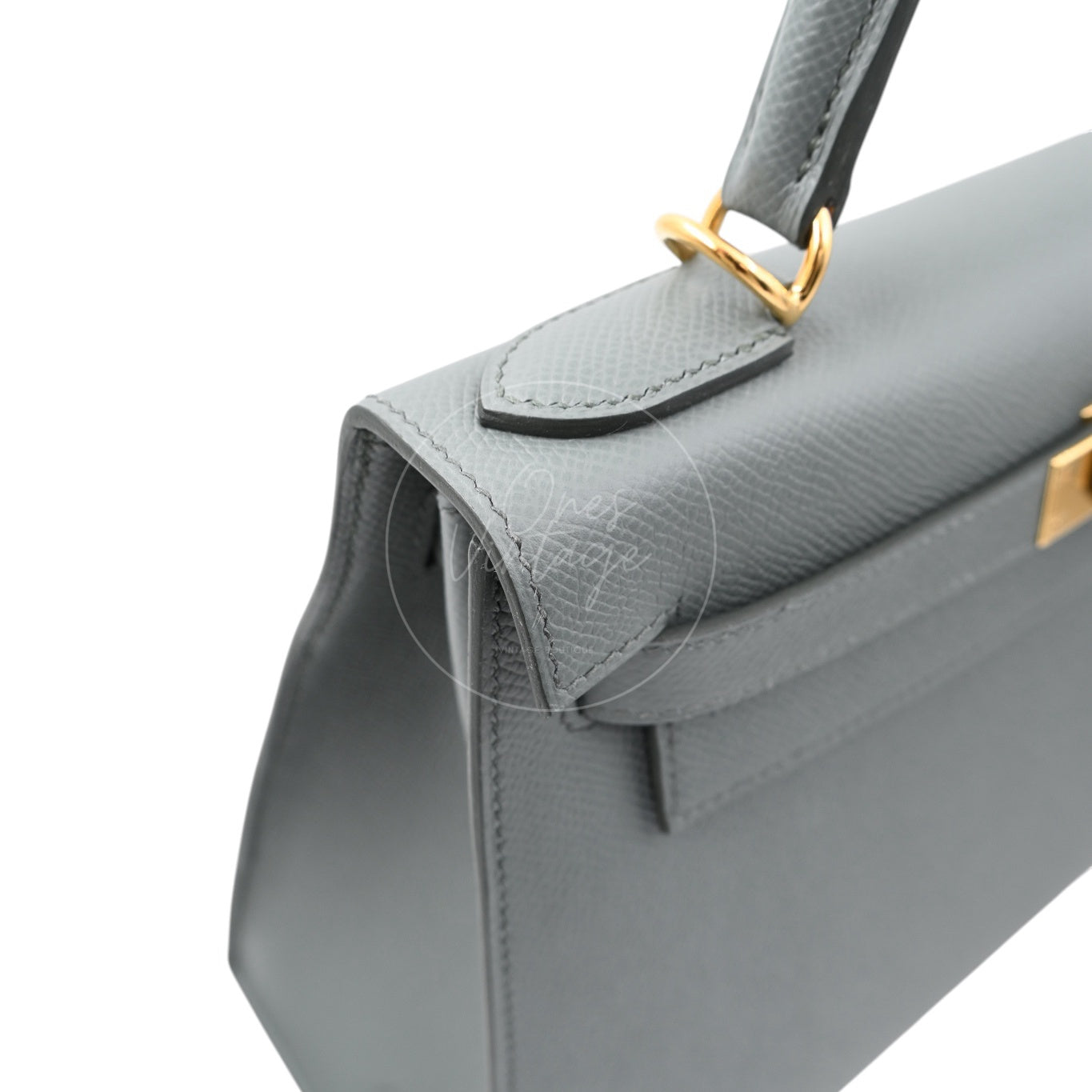 Hermes Kelly Sellier Epsom 28 GHW Vert Amande Stamp K