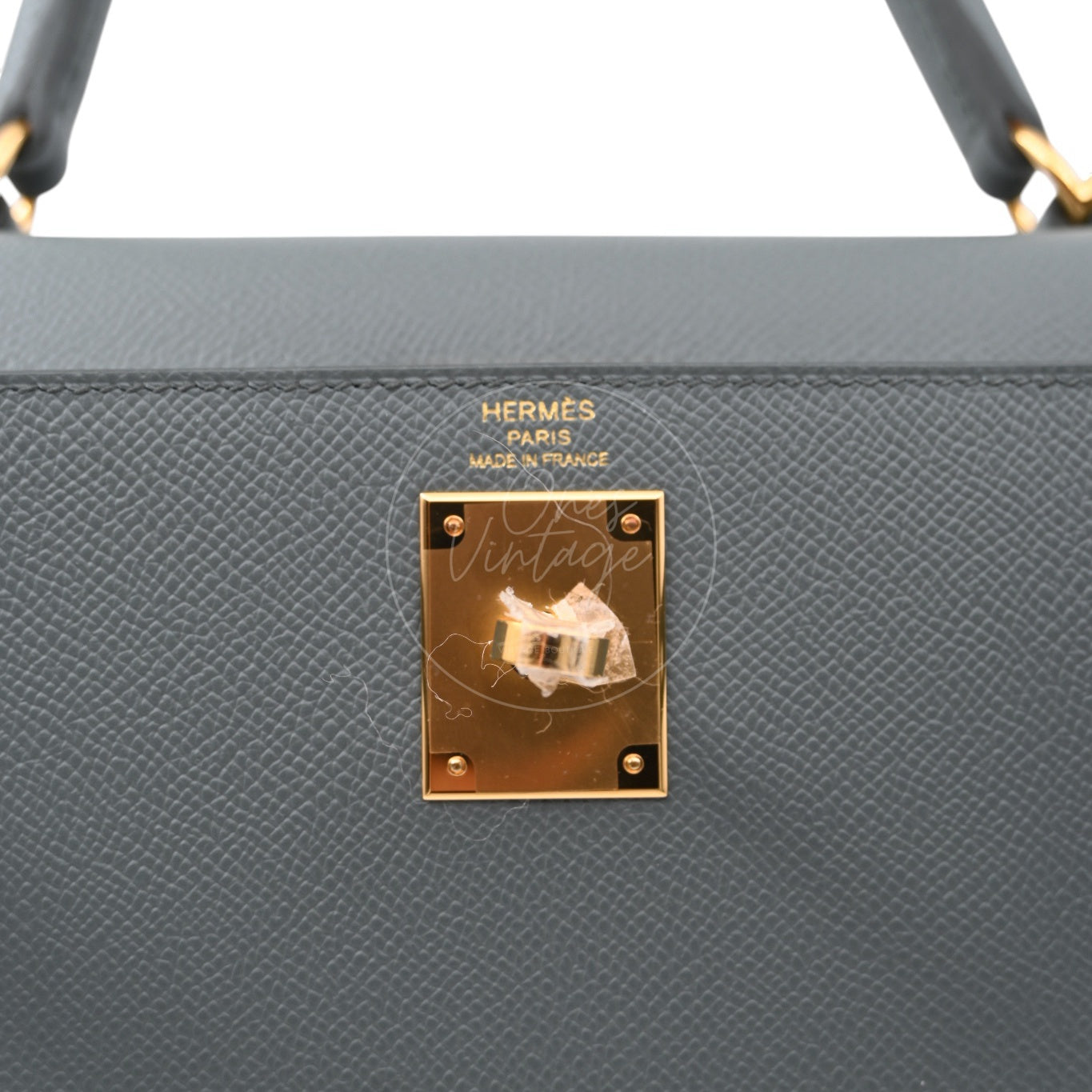 Hermes Kelly Sellier Epsom 28 GHW Vert Amande Stamp K