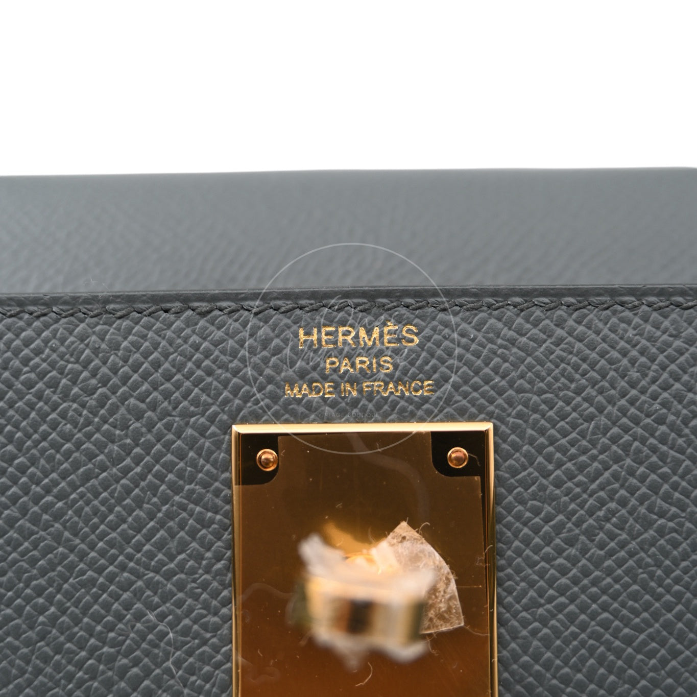Hermes Kelly Sellier Epsom 28 GHW Vert Amande Stamp K