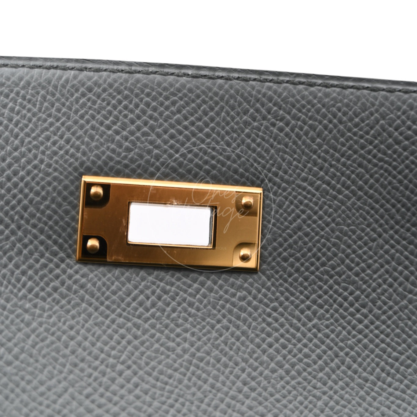 Hermes Kelly Sellier Epsom 28 GHW Vert Amande Stamp K