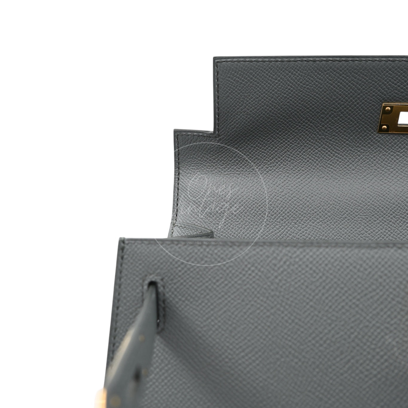 Hermes Kelly Sellier Epsom 28 GHW Vert Amande Stamp K