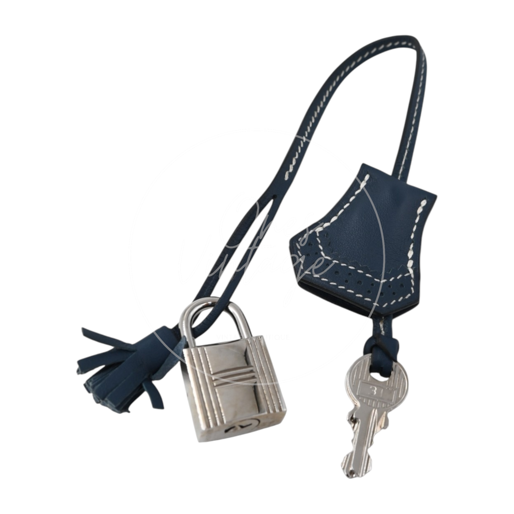 Hermes Birkin 35 Ghillies Tolie PHW Blue Square R