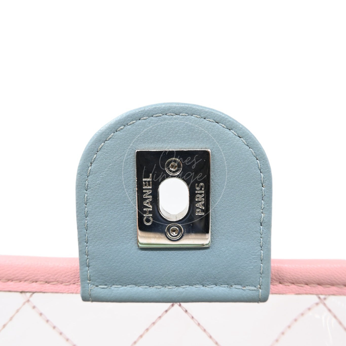 Chanel Coco Splash PVC Flap Bag SHW Blue Pink Green Series 25