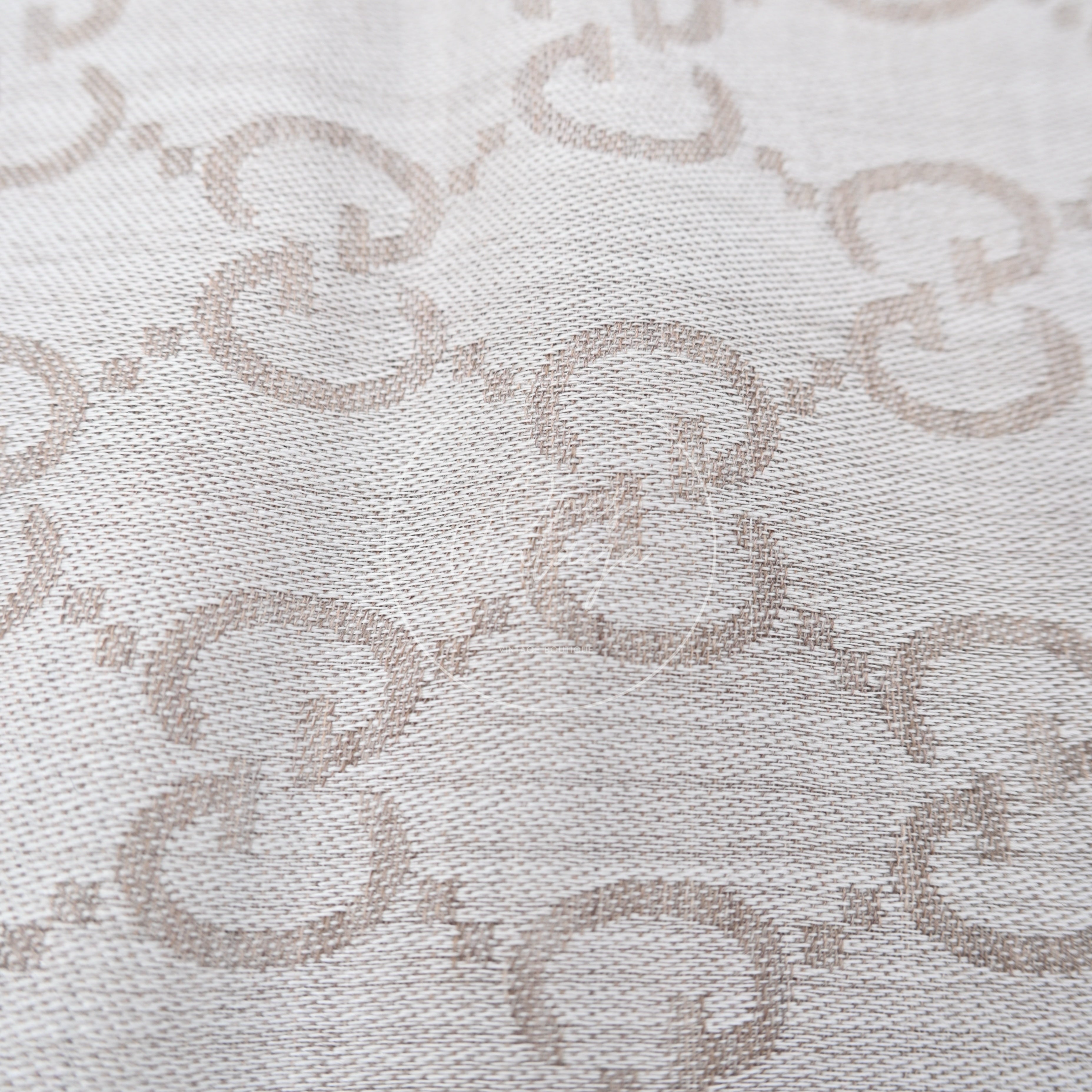 Gucci Grey GG Supreme Wool Scarf