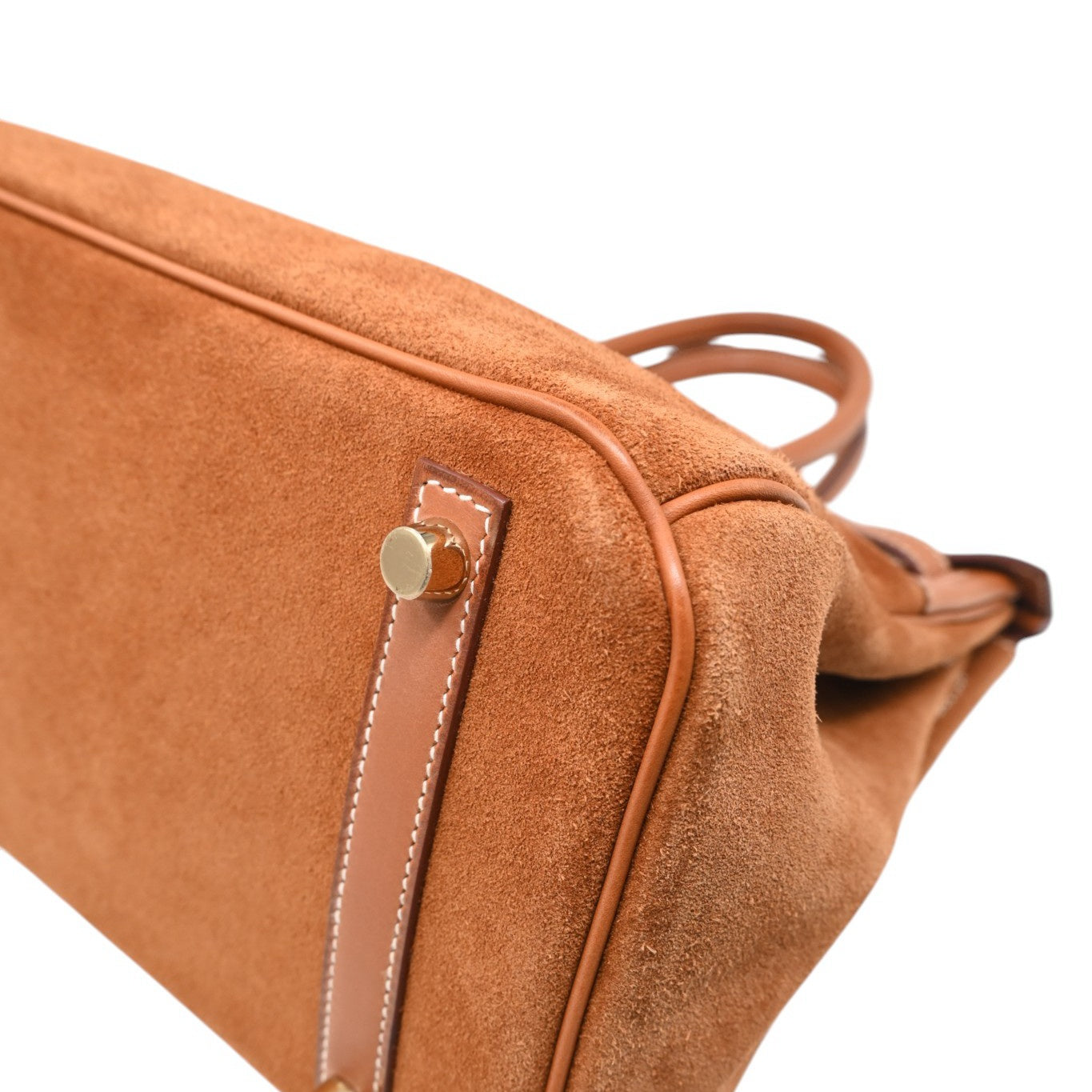 Hermes Birkin 30 Grizzly Handbag GHW Gold Brown Square P