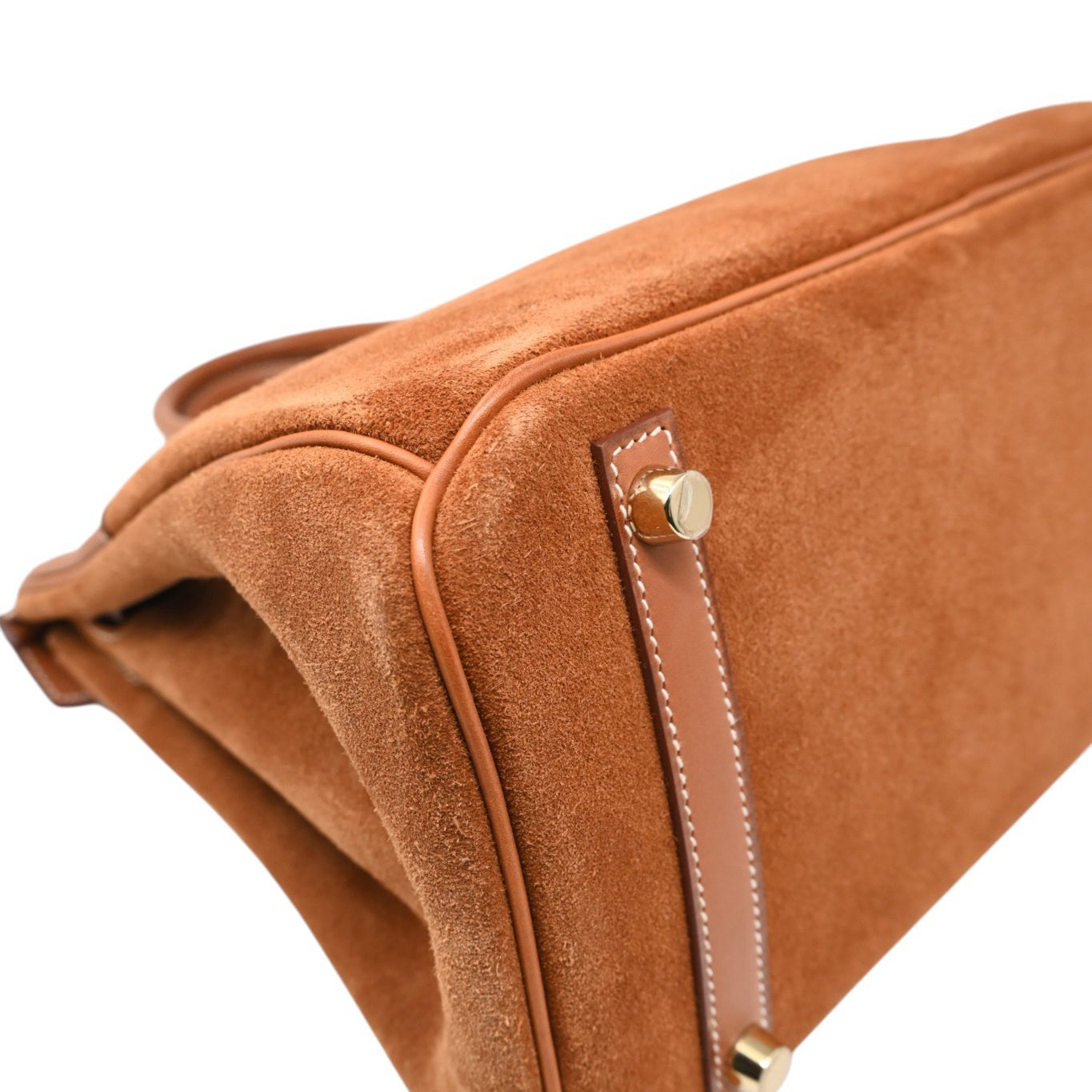 Hermes Birkin 30 Grizzly Handbag GHW Gold Brown Square P