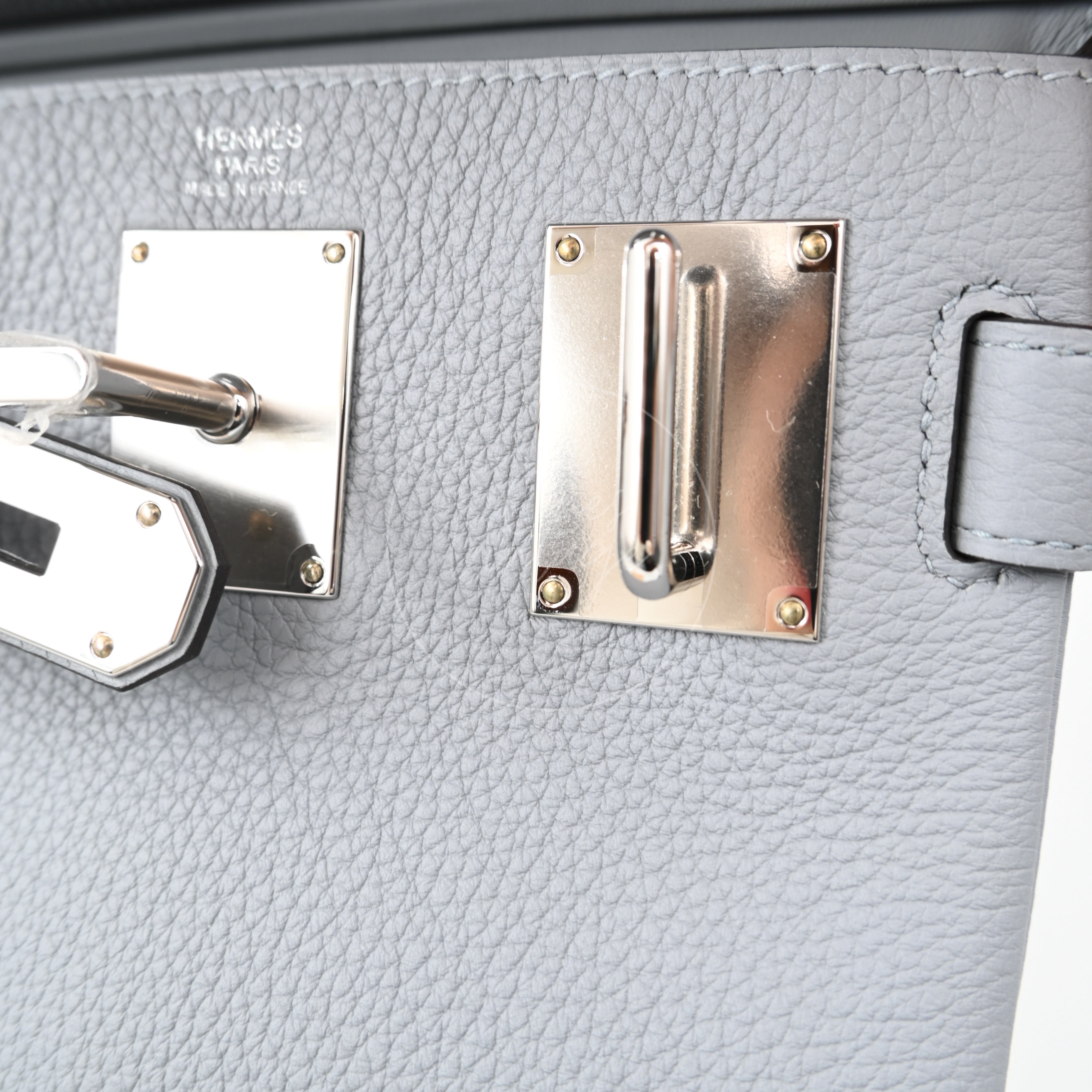 Hermes Hac a Dos PM Togo Backpack PHW Gris Pantin Stamp K