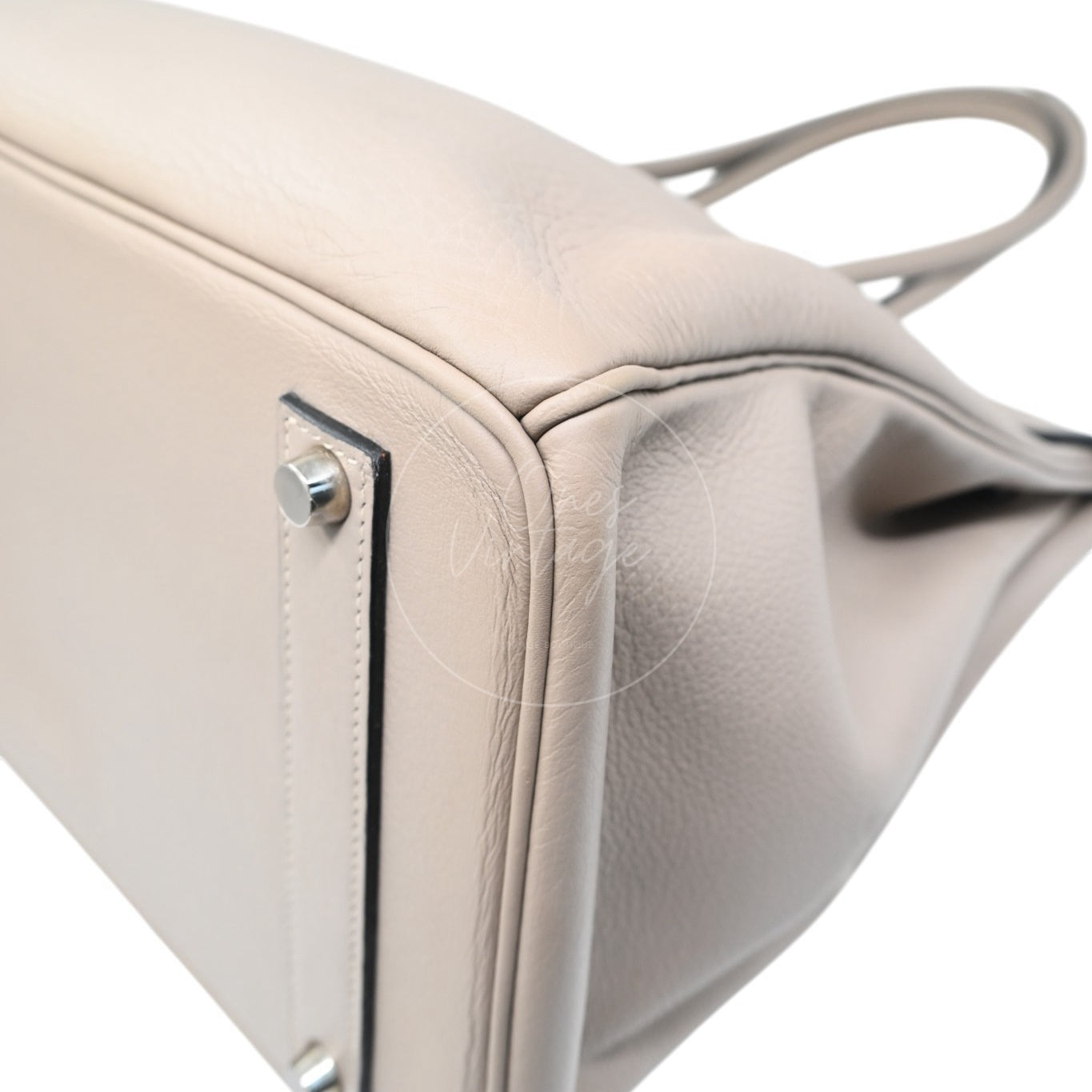 Hermes Birkin 45 Long PHW Gris T Square D