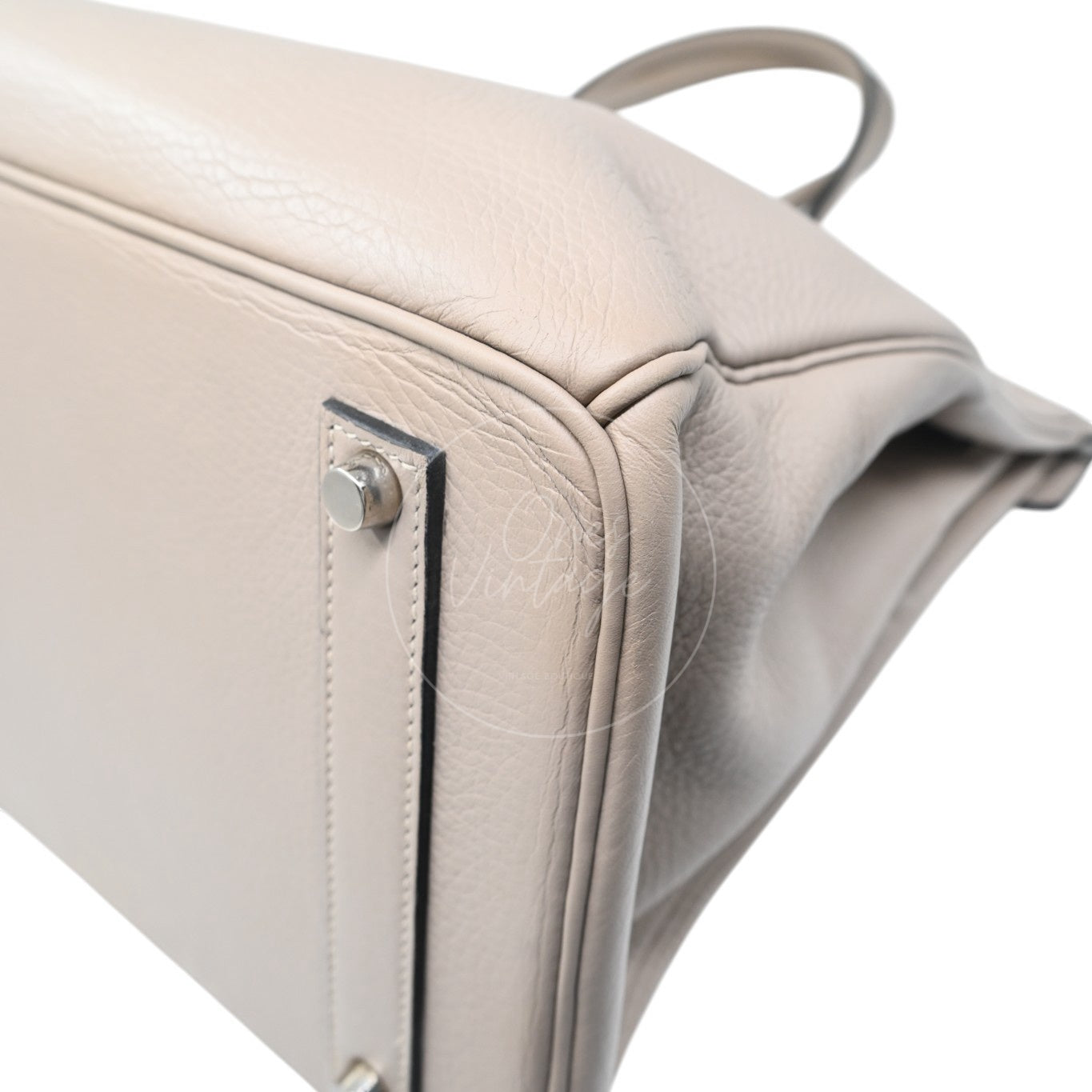 Hermes Birkin 45 Long PHW Gris T Square D