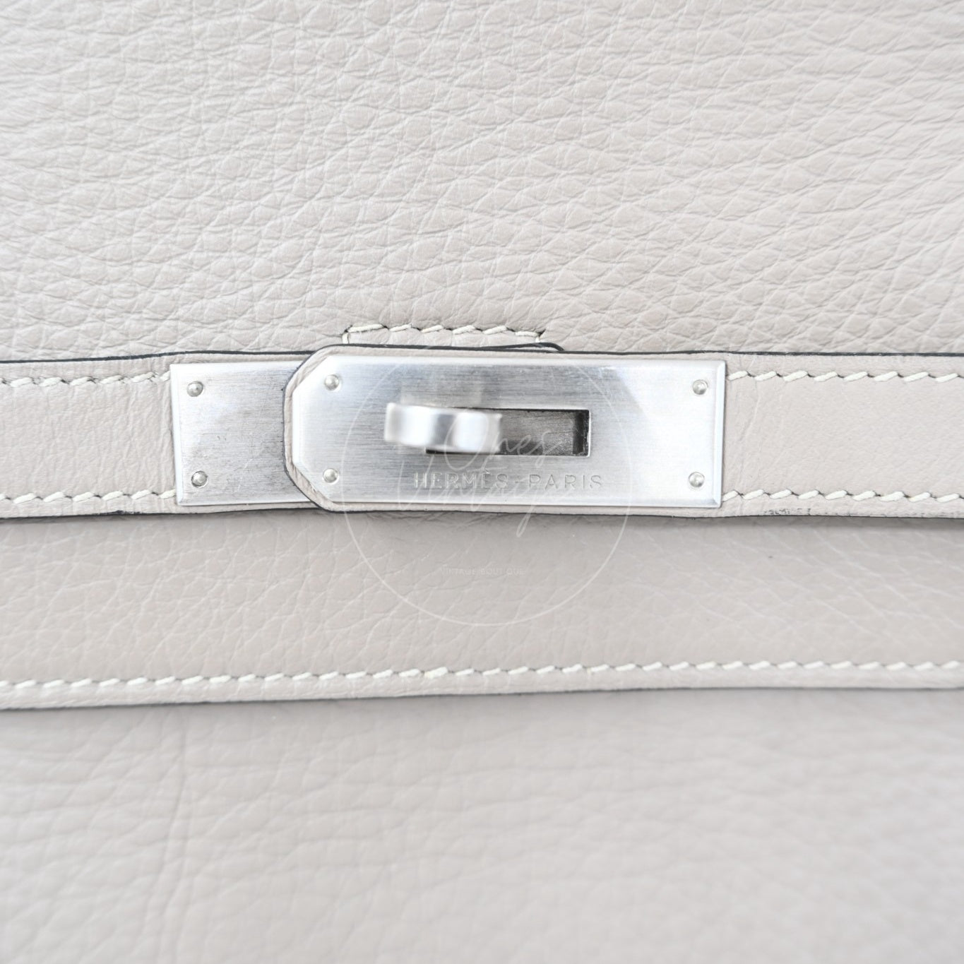 Hermes Birkin 45 Long PHW Gris T Square D