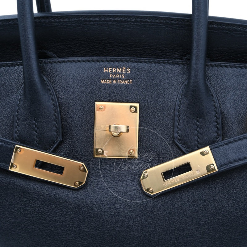 Hermes Birkin 30 GHW Noir Square B