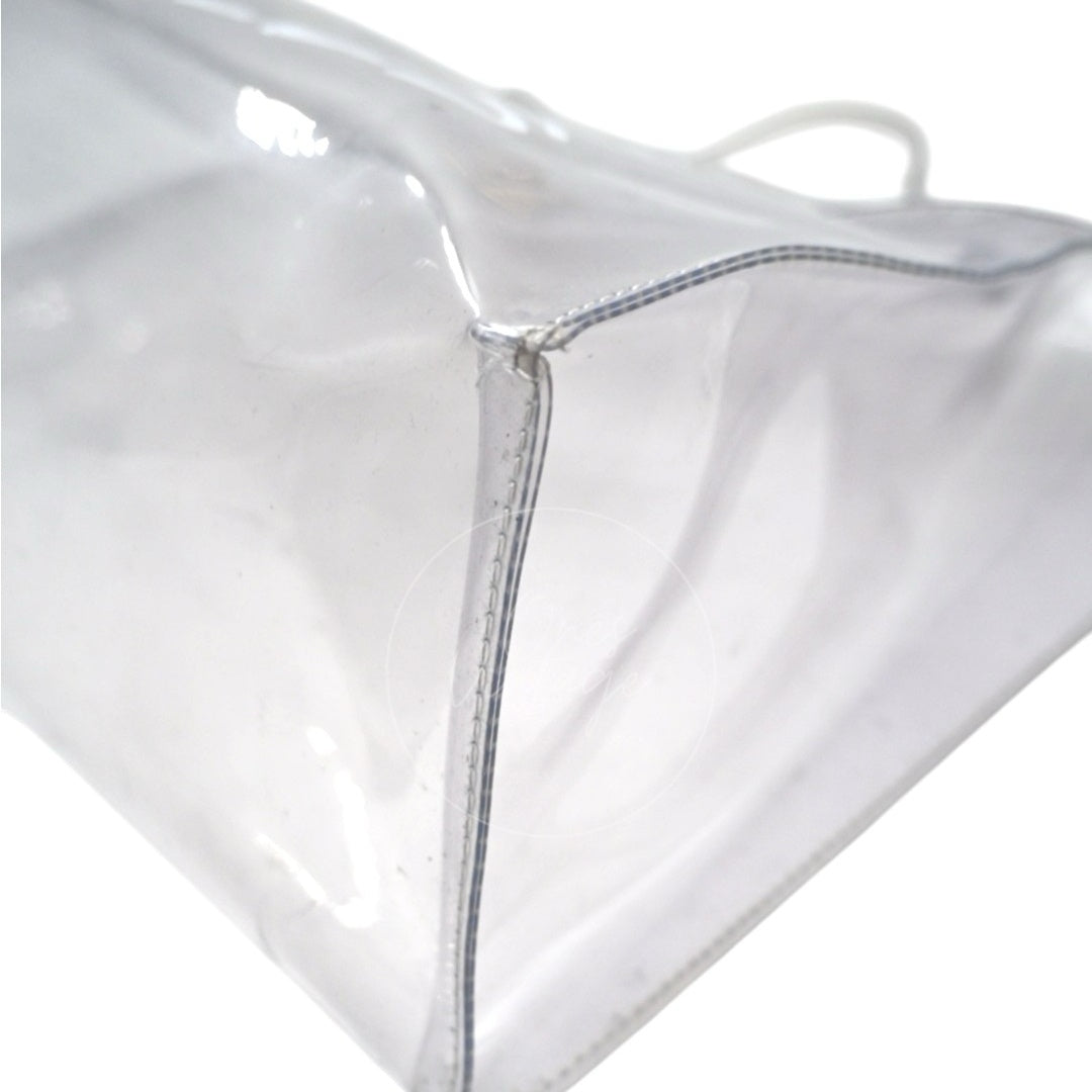 Hermes Vinyl Souvenir De L'Exposition Kelly Transparent GHW Transparent 1997