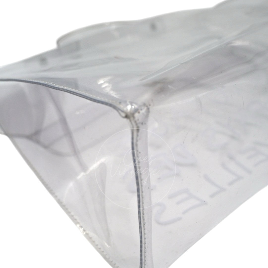 Hermes Vinyl Souvenir De L'Exposition Kelly Transparent GHW Transparent 1997