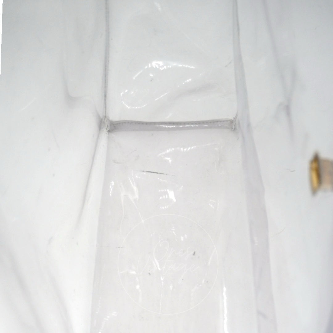 Hermes Vinyl Souvenir De L'Exposition Kelly Transparent GHW Transparent 1997