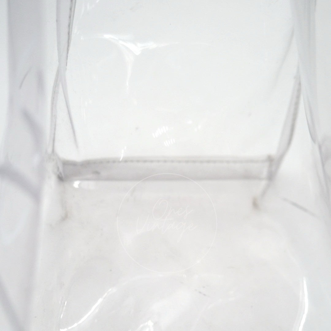 Hermes Vinyl Souvenir De L'Exposition Kelly Transparent GHW Transparent 1997